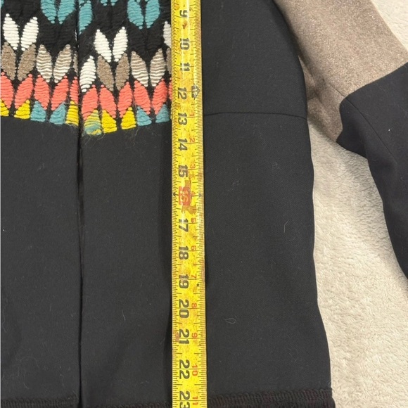 Vilagallo Multicolor Embroidered Blazer Spain Fringe Hem Boho Chic Statement - Picture 10 of 15